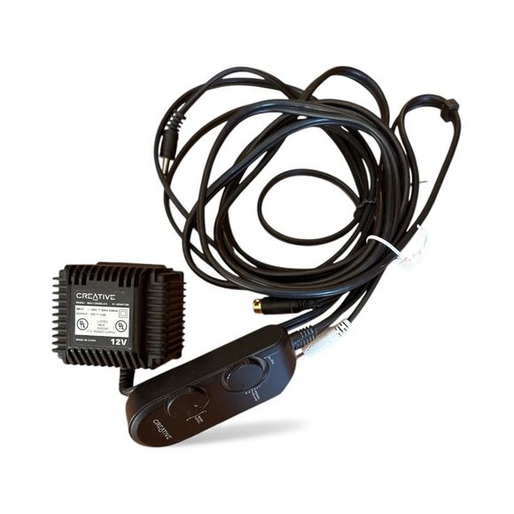 Creative labs Wired Volume Control Pod & 12V Power Adaptor Inspire SBS Speaker S - Picture 1 of 4